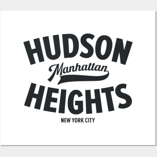 Hudson Heights Minimalist Neighborhood Design -  Manhattan - New York City Posters and Art